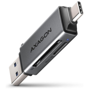 Axagon CRE-DAC Mobil USB 3.2 Gen 1 USB-C + USB-A SD/microSD mini kártyaolvasó #1