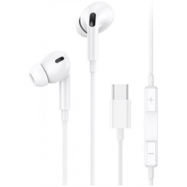 Usams US-SJ452 USB-C fülbe dugható fülhallgató (fehér) #1