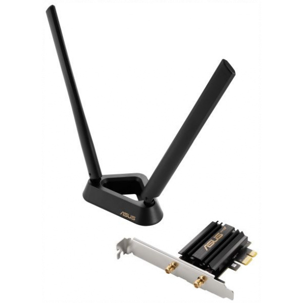 Asus WiFi 6E 6GHz Band WiFi + Bluetooth 5.2 PCI-E kártya (PCE-AXE59BT) #1