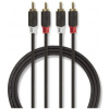 Nedis Premium RCA sztereo összekötő kábel (M/M) 2m #1