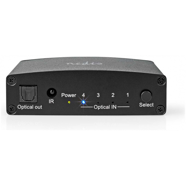 Nedis Digitális audio átkapcsoló 4x TosLink port (távirányítóval) #2