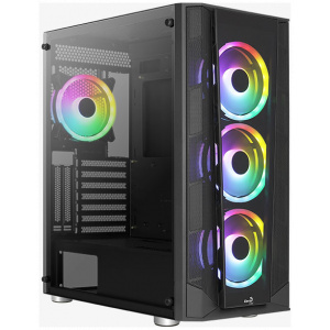 AeroCool Prism v2 FRGB ház edzett üveg oldallappal (fekete) #1