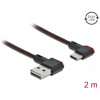 Delock EASY-USB 2.0 kábel USB-A - USB-C kábel 2m 90° balra csatlakozókkal #1