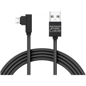 USB 2.0 (A) – micro USB 90° adatkábel, 2m - Delight #1