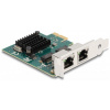 Delock 88205 Gbit PCI-Express (x1) hálókártya 2x RJ45 Gigabit porttal #1