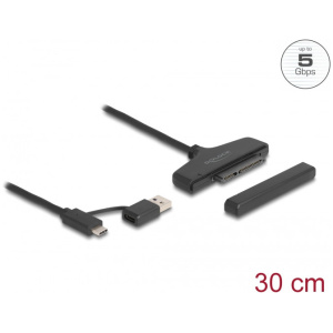 Delock USB 3.2 Type-C / A > SATA átalakító 2,5"-os HDD / SSD számára #1