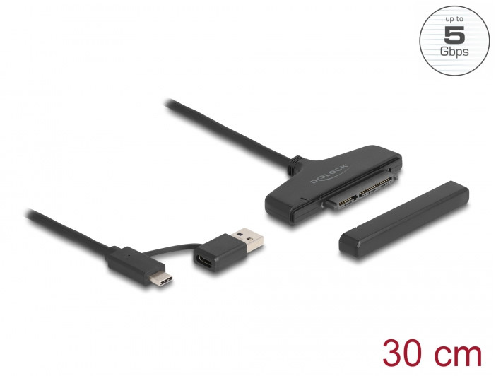 Delock USB 3.2 Type-C / A > SATA átalakító 2,5"-os HDD / SSD számára #1