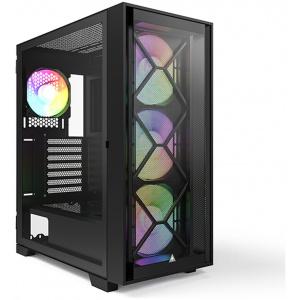 Montech AIR 1000 Premium ház üveg oldallappal, RGB vezérlővel (fekete) #1