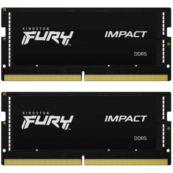 32GB DDR5 6400MHz (PC5-51200) Kingston Fury Impact Dual RAM KIT (SO-DIMM) 2x16GB #1