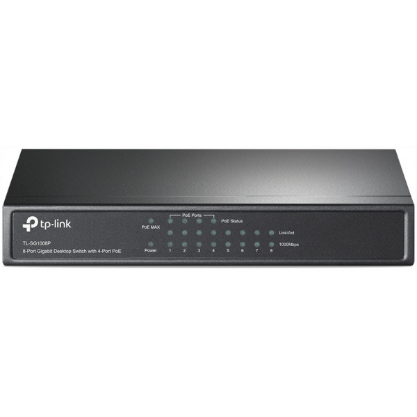TP-Link TL-SG1008P 8-port Gbit switch 4 PoE porttal (desktop) #1