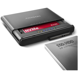 Axagon ADSA-CC USB-C 10Gbps M.2 NVMe + SATA SSD/HDD adapter #1