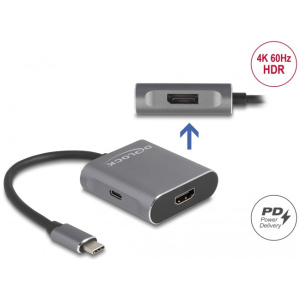 Delock USB Type-C™ > HDMI / DisplayPort MST átalakító PD-vel #1