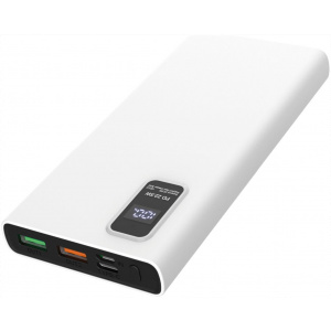 Platinet PowerBank 10000 mAh akkumulátor kijelzővel, QC (fehér) #1