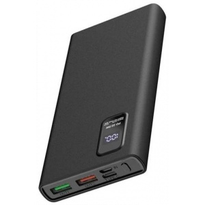 Platinet PowerBank 10000 mAh akkumulátor kijelzővel, QC (fekete) #1