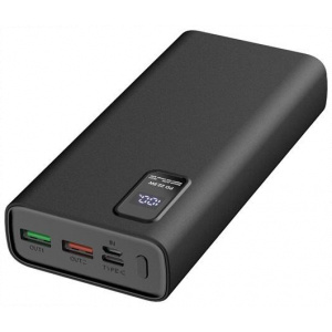 Platinet PowerBank 20000 mAh akkumulátor kijelzővel, QC (fekete) #1