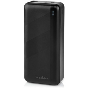 Nedis Powerbank 30000 mAh - USB-A, USB-C, PD 3.0 18W (fekete) #1