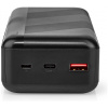 Nedis Powerbank 30000 mAh - USB-A, USB-C, PD 3.0 18W (fekete) #3