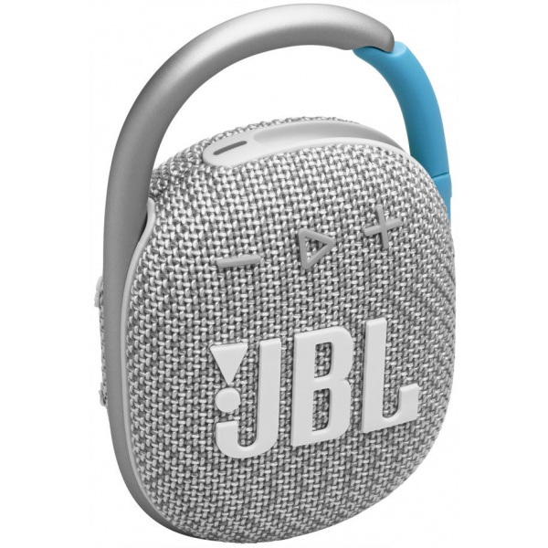 JBL Clip 4 ECO hordozható Bluetooth hangszóró (fehér-kék) #1