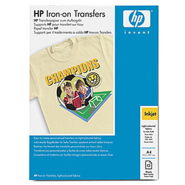 HP Iron-on Transfers pólóra vasalható matrica (Fényes, A4, 12ív) #1