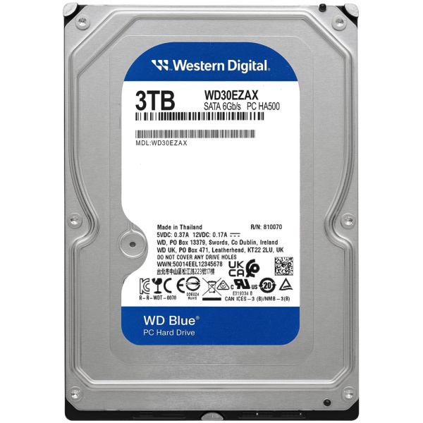 3TB WD Blue SATA3 HDD 256MB - WD30EZAX #1