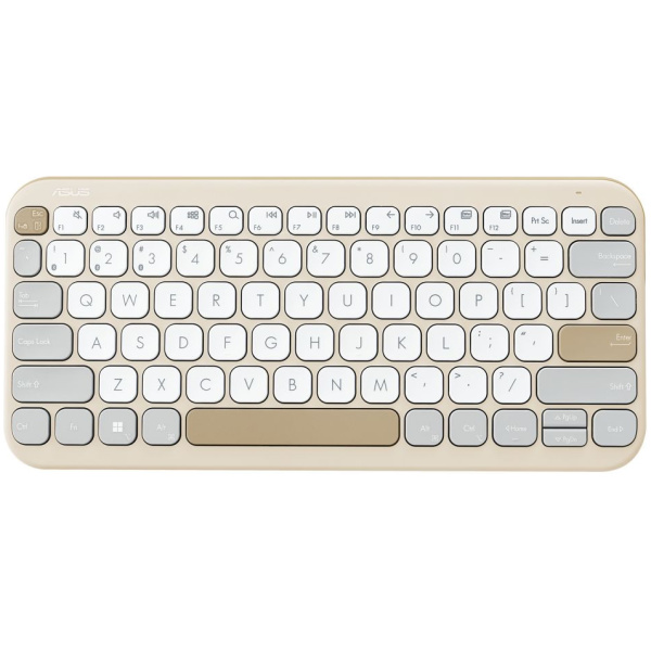 Asus Marshmallow Keyboard KW100 Bluetooth billentyűzet (Oat Milk) #1