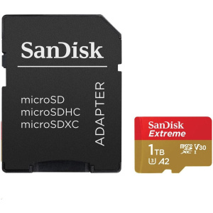 1TB Sandisk Extreme microSD kártya + SD adapter (Class 10) #1