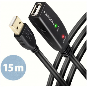 Axagon ADR-215 USB 2.0 extender kábel, aktív 15m #1