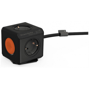 220V-os PowerCube Extended Remote elosztó (4 aljzat, 1,5m) fekete-narancs #1