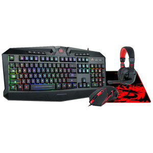 Redragon S101 4-in-1 Gaming Combo (RGB billentyű, egér, headset, egérpad) #1
