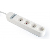 Gembird 4 aljzatos okos (Smart) elosztó USB töltőportokkal (fehér) #1
