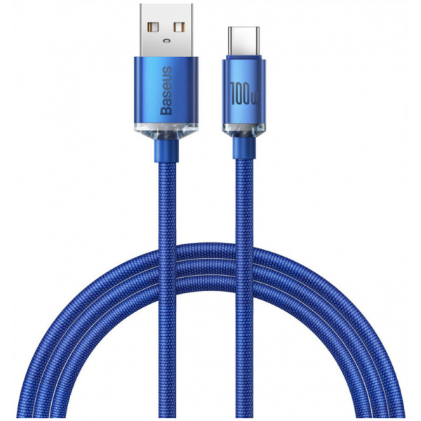 Baseus Crystal Shine USB-C – USB-A (M/M) kábel, 100W (5A) 1,2m #1
