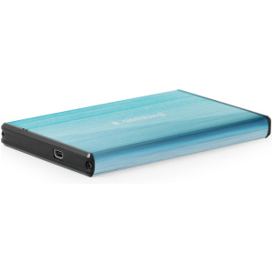 Gembird USB 3.0 slim periféria ház 2,5" SATA HDD-hez (kék) #1