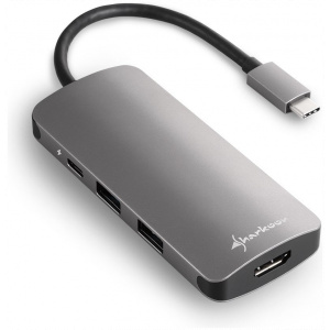Sharkoon USB 3.0 Type-C 6-in-1 dokkoló kártyaolvasóval #1