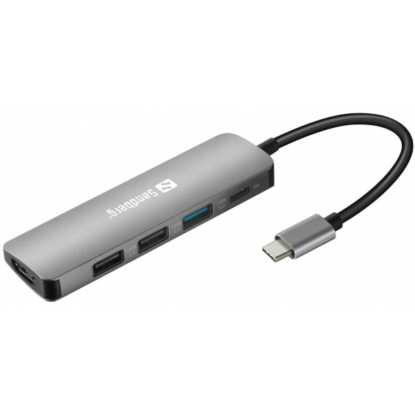 Sandberg USB-C HDMI+3xUSB+PD 100W dokkoló #1