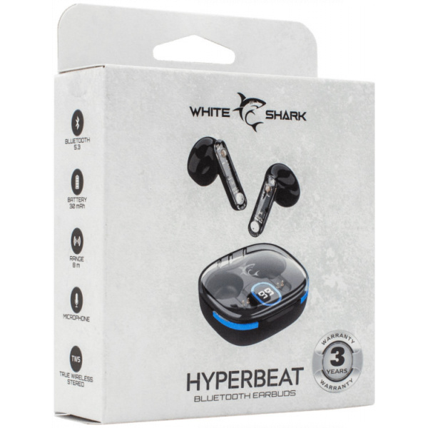 White Shark HYPERBEAT Bluetooth-os fülhallgató (fekete) #4