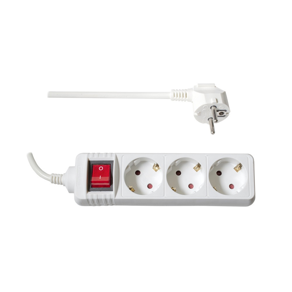 Too 220V-os hálózati elosztó 3 aljzattal (1,5m kábellel, kapcsolóval) #1