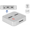 Delock M.2 dokkoló állomás 1x M.2 NVMe + 1x M.2 SATA SSD számára, SD olvasóval #1