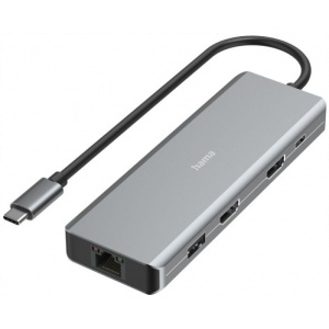 Hama USB Type-C 9-In-1 Hub 4x USB3.1, 2x HDMI, LAN csatlakozókkal #1