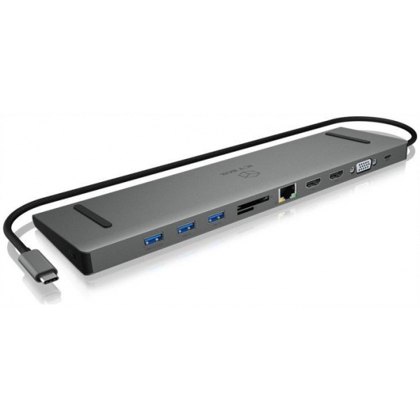 Raidsonic IB-DK2106-C 11-in-1 USB Type-C dokkoló Power Delicery 100 W-al #1