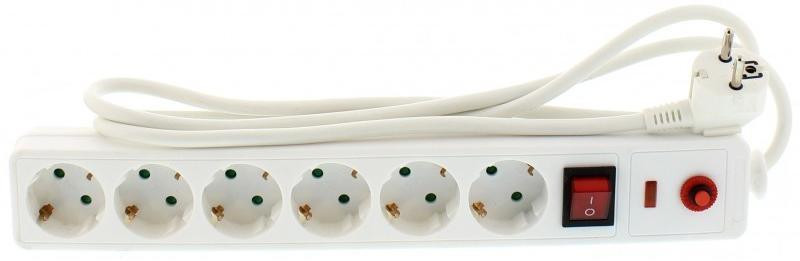 WELL túlfeszültségvédett elosztó, 6 aljzat, 3m vezeték #1