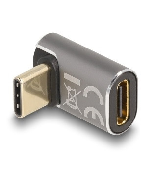 Delock USB Type-C – USB Type-C 40Gbps L toldó, fém (PD 3.0 100W) #1