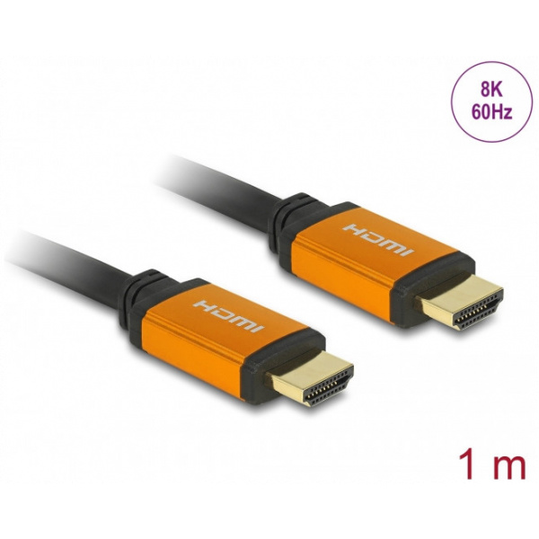 HDMI-HDMI (M) Nagy sebességű kábel 1m 8K 60Hz 48Gbps (Delock) #1