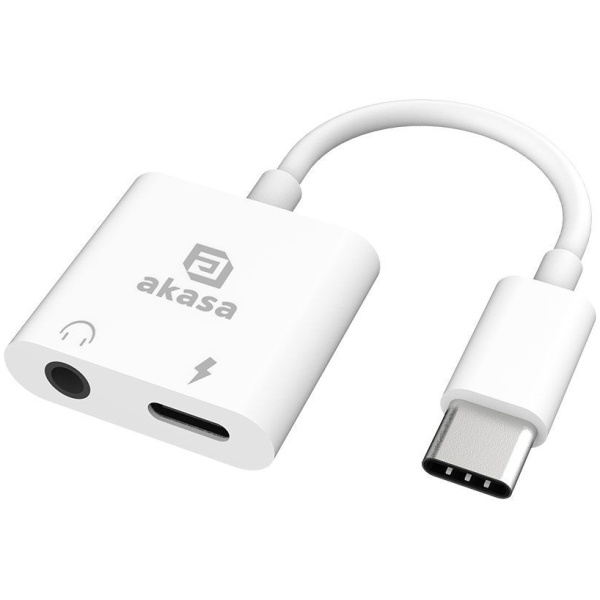 Akasa USB Type-C > Sztereo Jack (aljzat) / USB-C átalakító #1
