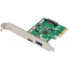 Digitus USB 3.2 Gen 2 vezérlő kártya PCIe (1x USB-C + 1x USB-A port) #1