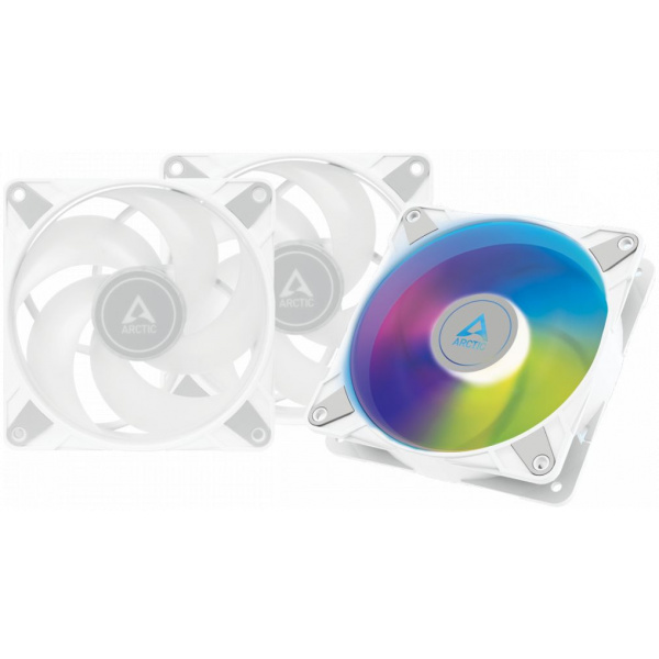 12 cm hűtőventilátor Arctic P12 PWM PST A-RGB 0dB, fehér (3db) #1