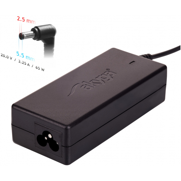 AC adapter Fujitsu, HP (Compaq), Toshiba notebookhoz 20V 3,25A (65W) - 5,5x2,5mm #1