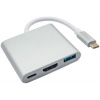 Akyga AK-AD-57 USB Type-C dokkoló (1x USB-A, 1x USB-C, 1x HDMI) #1