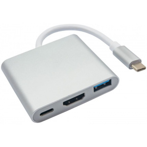 Akyga AK-AD-57 USB Type-C dokkoló (1x USB-A, 1x USB-C, 1x HDMI) #1