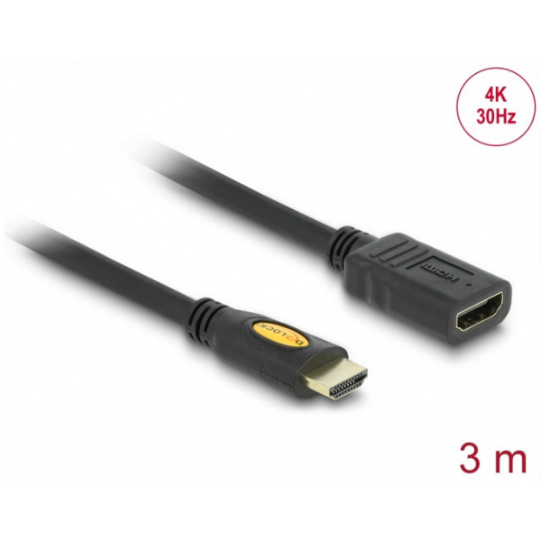 HDMI hosszabbító (M/F) kábel 3m 4K (Delock) #1