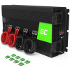 Green Cell autós inverter 2x Schuko + USB, 12V DC > 230V AC (2000W) - szinusz #1